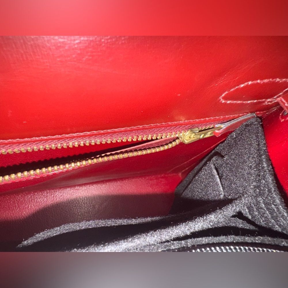 Hermes Kelly 32 Box Leather Rouge H Sellier Vintage - Picture 3 of 16